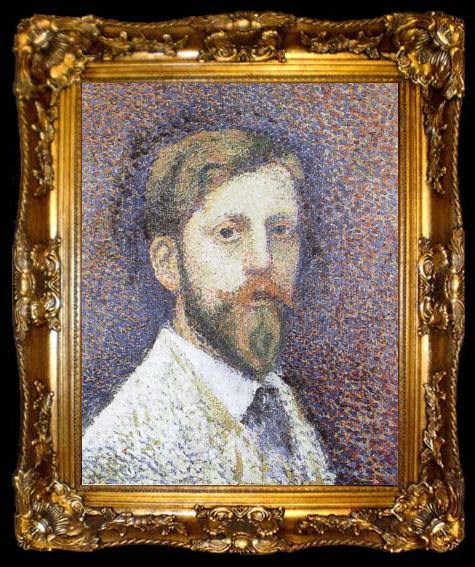framed  Georges Lemmen Self-Portrait, ta009-2